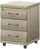 Мобильная офисная тумба с колёсиками и замком, 3 ящика