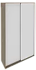 Офисный шкаф-купе для одежды (двери – 2шт. Зеркала)