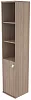 Офисный шкаф высокий узкий полузакрытый(Л/Пр)