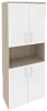 Офисный шкаф высокий широкий (4 низких фасада ЛДСП)