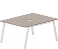 Составной Стол на 2 рабочих места (2 эргономичных выреза)
