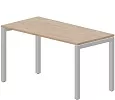 Стол рабочий на металлокаркасе (П-опоры / 2 громмета)