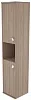 Офисный шкаф высокий узкий полузакрытый(Л/Пр)
