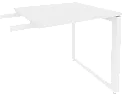 Брифинг-приставка к столу на О-образном металлокаркасе