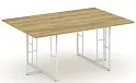 Стол для переговоров на металлических опорах