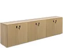 Офисный шкаф низкий широкий