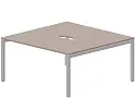 Составной стол на 2 рабочих места (2 эргономичных выреза)