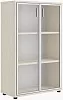 Офисный шкаф средний со стеклом
