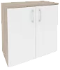 Офисный шкаф низкий широкий (2 низких фасада ЛДСП)