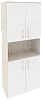 Офисный шкаф высокий широкий (4 низких фасада ЛДСП)