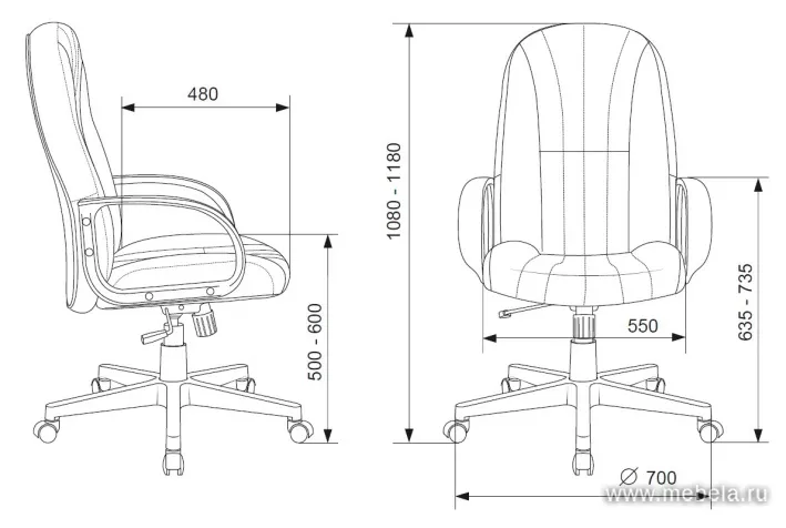 Офисное кресло T-898