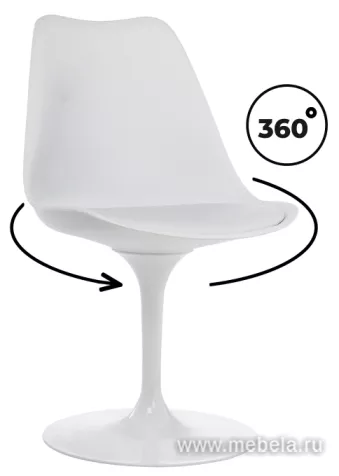 Обеденный стул Тулип Белый