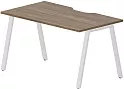 Стол рабочий на металлокаркасе (А-опоры / с эргономичным вырезом)