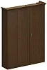 Офисный шкаф высокий закрытый с узким гардеробом