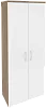 Офисный шкаф высокий широкий (2 высоких фасада ЛДСП)