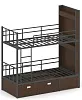 Кровать металлическая двухъярусная