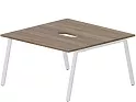 Составной Стол на 2 рабочих места (2 эргономичных выреза)
