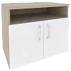 Офисная тумба для оргтехники, с нишей и распашными дверцами