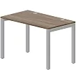 Стол рабочий на металлокаркасе (П-опоры / 2 громмета)