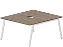 Составной Стол на 2 рабочих места (2 эргономичных выреза)