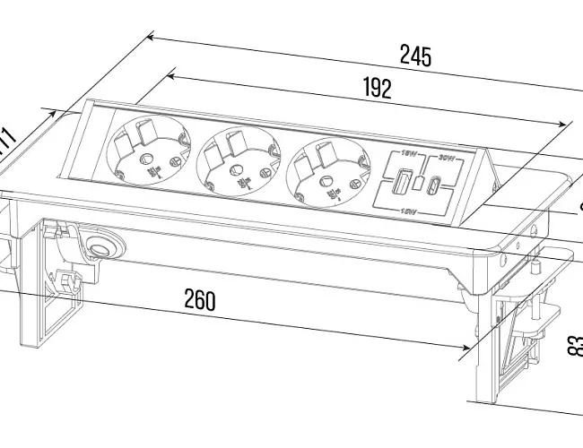 фото Блок розеток G4703-2AC №5
