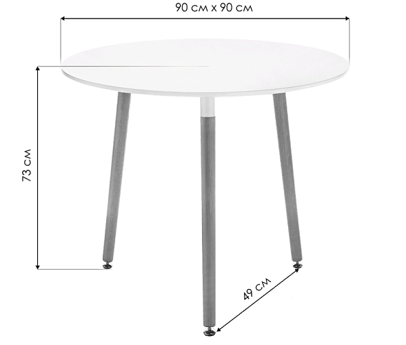 фото Обеденный стол Лорини 90 №4
