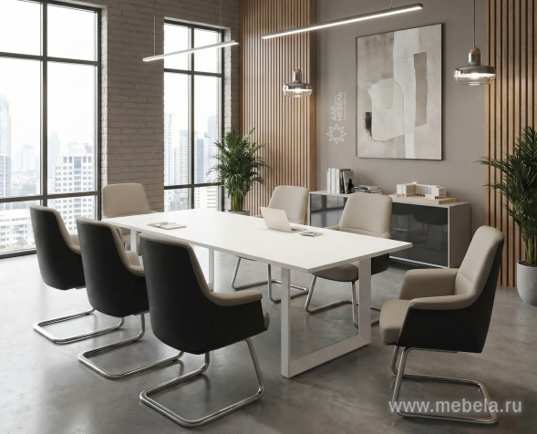 столы Оникс Метал-О Белый