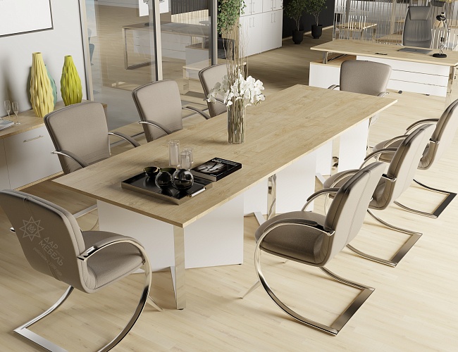 фото столы Шифт Хром Тиквуд №2