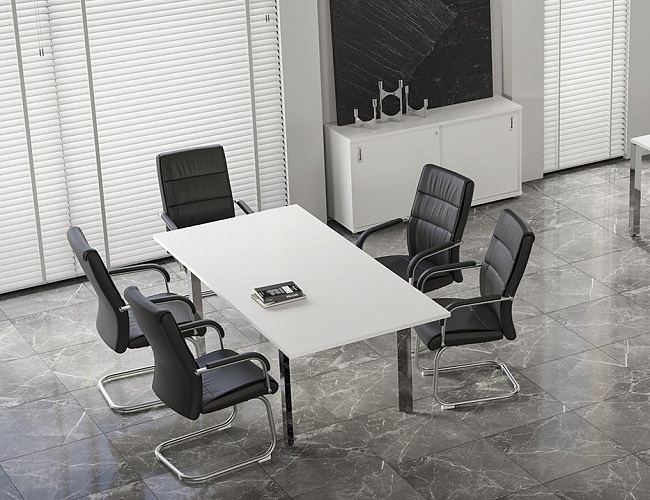 фото столы Оникс Люкс Белый №2