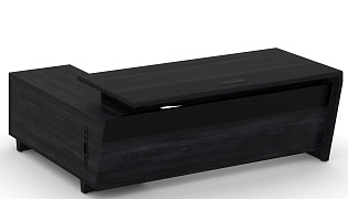 Стол руководителя с опорной тумбой (правый)
